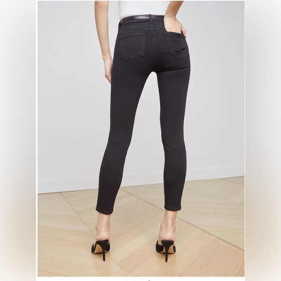 L’Agence Margot Skinny High Rise Jeans in black size 25 - Picture 3 of 15